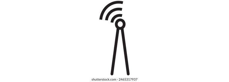 Radio tower transparent icon. Radio tower symbol design from Maps and locations collection. Simple element vector design eps 10