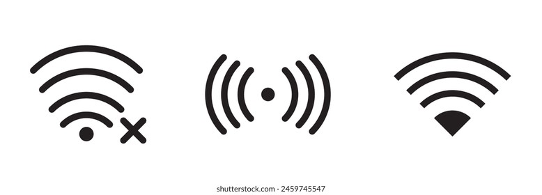Radio tower vector icon, transmitter antenna symbol. Simple, flat design for web or mobile app