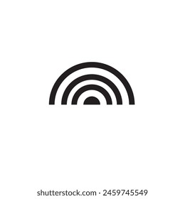 Radio tower vector icon, transmitter antenna symbol. Simple, flat design for web or mobile app