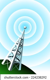 Radio Tower vector illustration