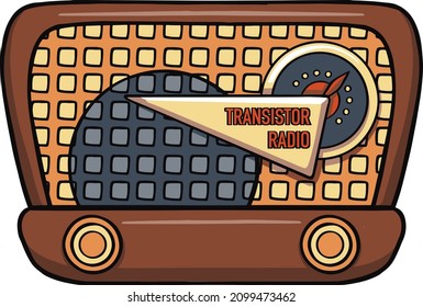 Radio Transistor Retro Receiver Technique Icon 