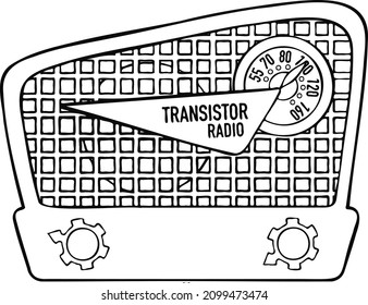 Radio Transistor Retro Receiver Technique Icon Symbol