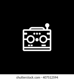 Radio Transistor Vector Icon Illustration