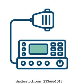 radio transmitter icon vector design template in white background