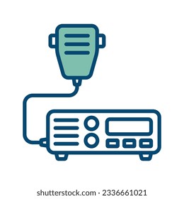 radio transmitter icon vector design template in white background