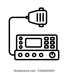Radiosender-Symbol, Vektordesign-Vorlage auf weißem Hintergrund