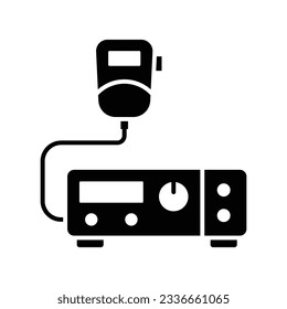 radio transmitter icon vector design template in white background