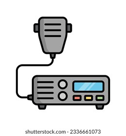 radio transmitter icon vector design template in white background