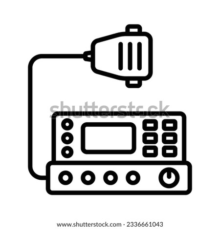 radio transmitter icon vector design template in white background