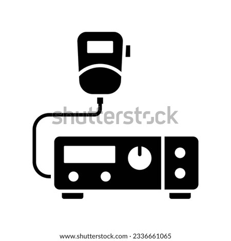 radio transmitter icon vector design template in white background