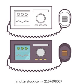 Radio transmitter vector cartoon illustration isolated on a white background.