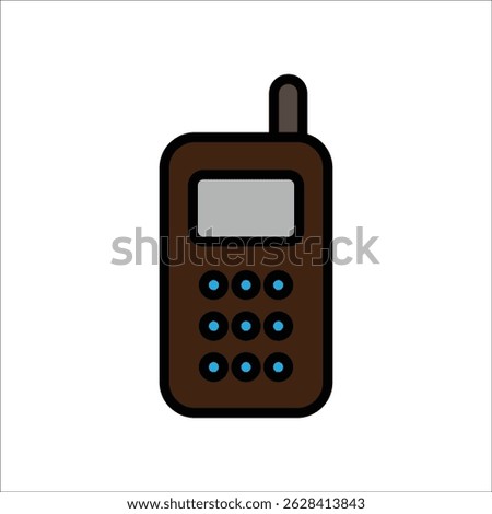 radio transmitter vector icon line template
