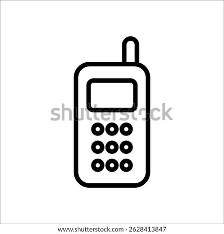 radio transmitter vector icon line template