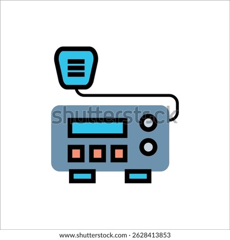 radio transmitter vector icon line template