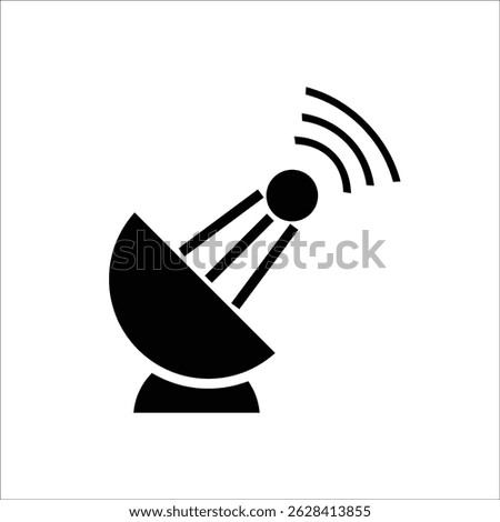 radio transmitter vector icon line template