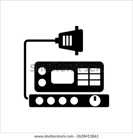 radio transmitter vector icon line template