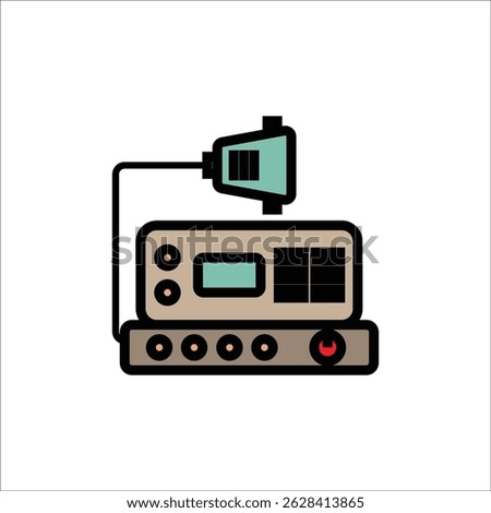 radio transmitter vector icon line template