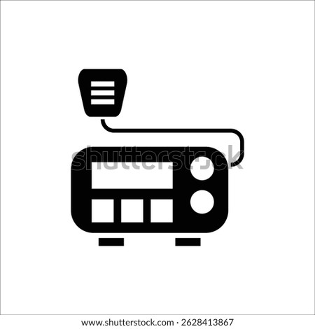 radio transmitter vector icon line template