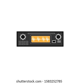 Radio transmitter. Vector illustration