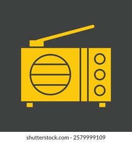 Radio trendy art lovely abstract vector illustration colorful useful design.eps