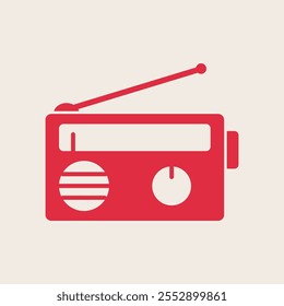 Radio trendy artwork handsome abstract vector illustration colorful applicative design.eps
