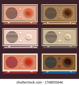  radio vector design , retro audio icon.
