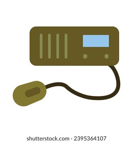 Icono Plano Del Vector De Radio Para Uso Personal Y Comercial.

