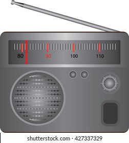 radio vector graphic illustration isolated
