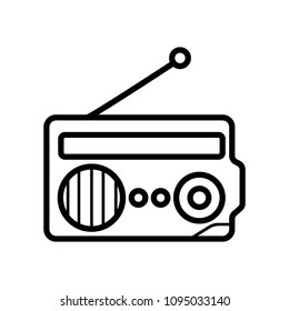 Radio vector icon