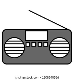 Radio vector icon