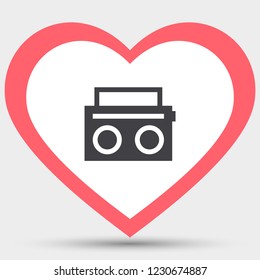 Radio Vector icon