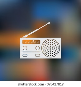 Radio vector icon