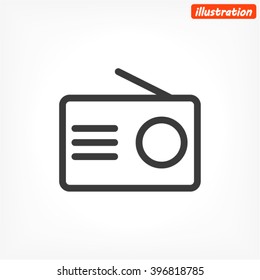 radio vector icon