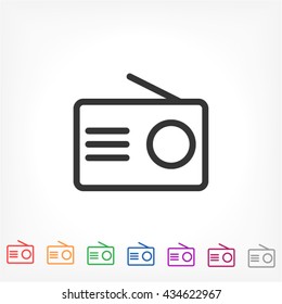 radio vector icon