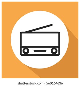 Radio vector icon