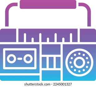 Radio vector icon. Can be used for printing, mobile and web applications.
