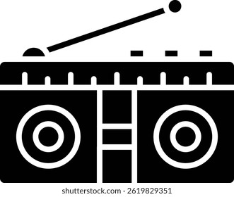 Radio vector icon. Can be used for printing, mobile and web applications.