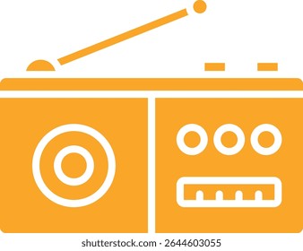 Radio vector icon. Can be used for printing, mobile and web applications.