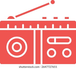 Radio vector icon. Can be used for printing, mobile and web applications.