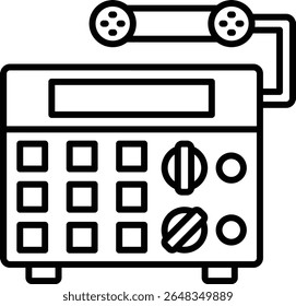 Radio vector icon. Can be used for printing, mobile and web applications.