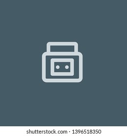 Radio vector icon. Radio concept stroke symbol design. Thin graphic elements vector illustration, outline pattern for your web site design, logo, UI. EPS 10.