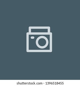 Radio vector icon. Radio concept stroke symbol design. Thin graphic elements vector illustration, outline pattern for your web site design, logo, UI. EPS 10.
