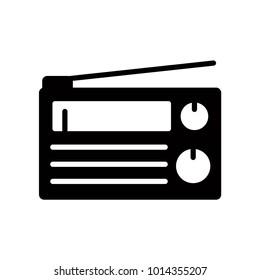 Radio vector icon design illustration.