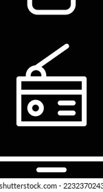 Radio Vector Icon Design Illustration
