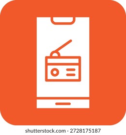 Design-Illustration für Radio-Vektorsymbol