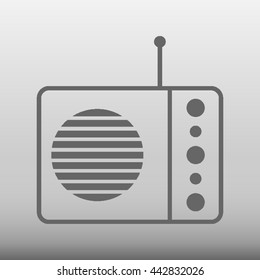 Radio Vector Icon Illustration