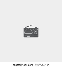 Radio vector icon illustration sign