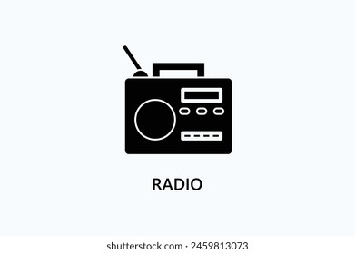 Radio Vector Icon Or Logo Illustration