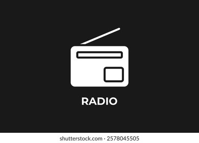 Radio Vector, Icon Or Logo Sign Isolated Symbol Illustration