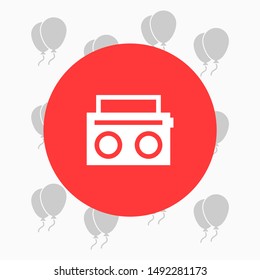 Radio Vector icon . Lorem Ipsum Illustration design